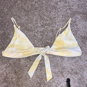 Pacsun tie dye bikini top yellow